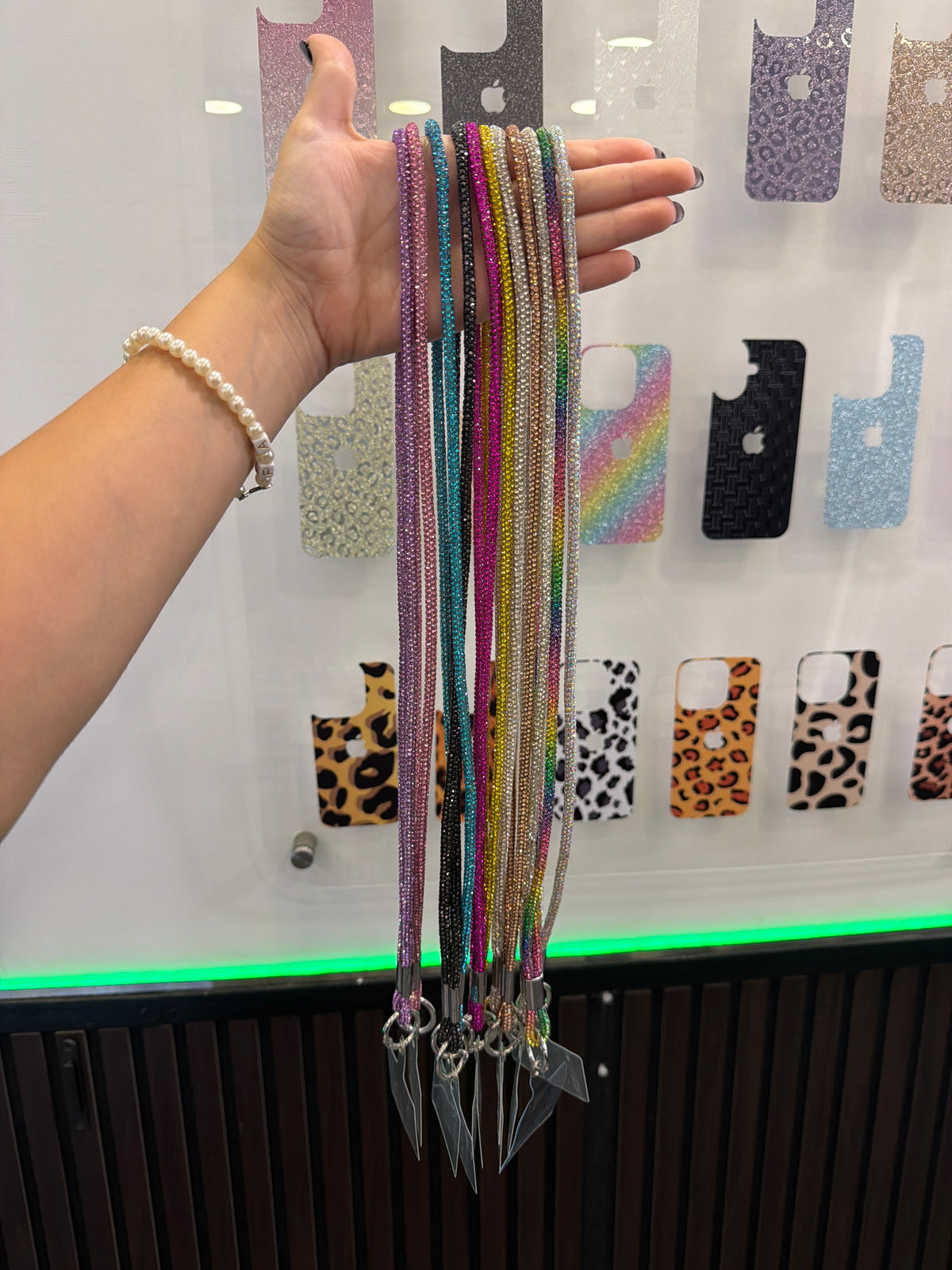 Laccio collo glitter