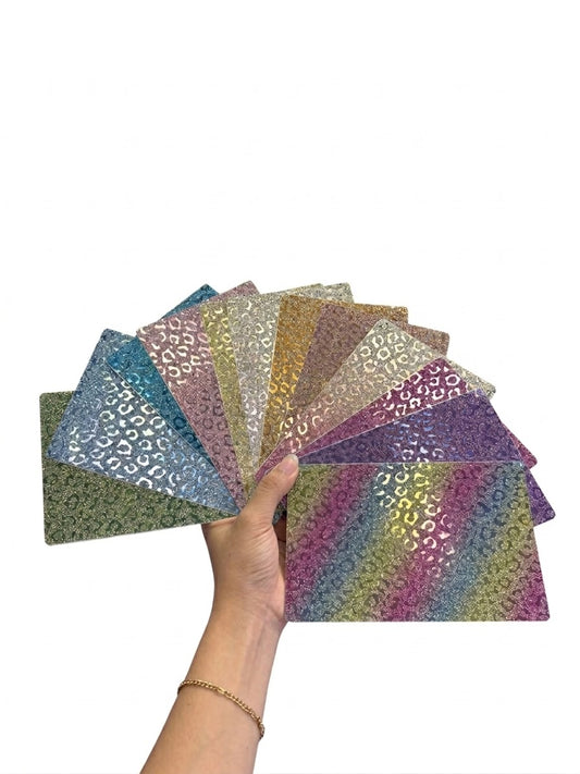Back Skin glitter leopardata
